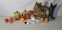 Lighted Ceramic Haunted House and More