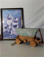 Lighted Stagecoach and Beaver Print