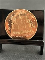 Happy Birthday 1 Oz Copper Round