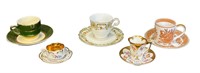 Lot of 5 Assorted Tea Cups & Saucer Sets