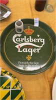Carlsberg Lager Beer Tray and Mini Stein