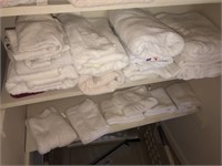 White Bath & Hand Towels (Bottom 2 Shelves)