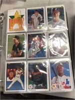 Sports cards - binder full of 1990 Upper Deck MLB