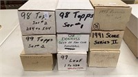 Sports cards - nine small box lot  includes Topps,