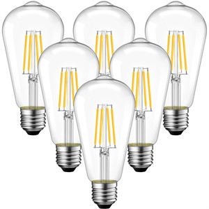 ANWIO ST21 LED Filament Bulb 7W(60 Watt Equivalent