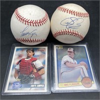 (D) Javy Lopez COA and Mike Flanagan signed