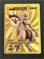 Evil Mewtwo Gold Foil Pokémon Card