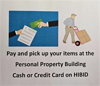 Pay & Pick Up Items at the Personal Property Bldg