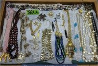 Showcase Lot Costume Jewelry. Beads, Articulated