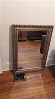 30.5x42.5in wall mirror fancy frame