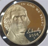 Proof 2006 S. Jefferson nickel