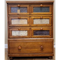 A General Store Cabinet With Butcher Block Top