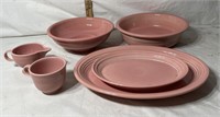 Fiestaware Bowls, Plates, Creamer & Cup