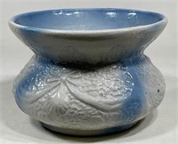 Blue/Gray Stoneware Tassel Spittoon