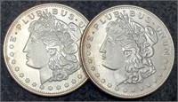 (2) 1 Troy Oz. Silver Liberty Head Rounds