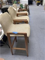 3 Padded Bar Stools - As Is 32"H