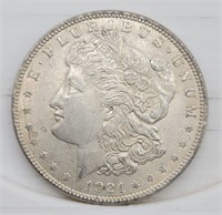 1921-P Morgan Silver Dollar - AU