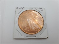 2011 US 1 AVDP Oz. .999 Fine Copper Coin