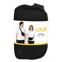 Lolë Unisex Belt Bag, Black