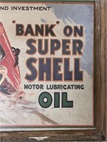 Bank On Super Shell Vintage Style Print in