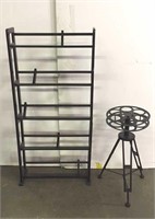 DVD stand with industrial end table