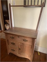 Wooden washstand w/ original pulls