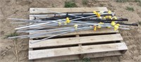 Pallet of fiberglass fence posts