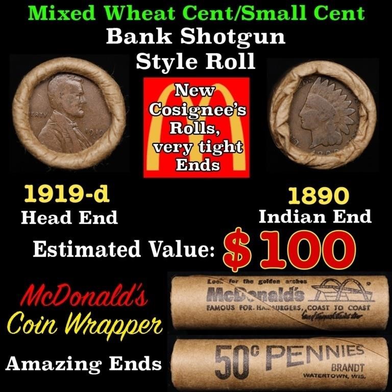 Small Cent Mixed Roll Orig Brandt McDonalds Wrappe