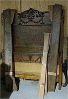 Oak High back bed frame