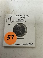 1943-P WWII Steel Penny Uncirculated