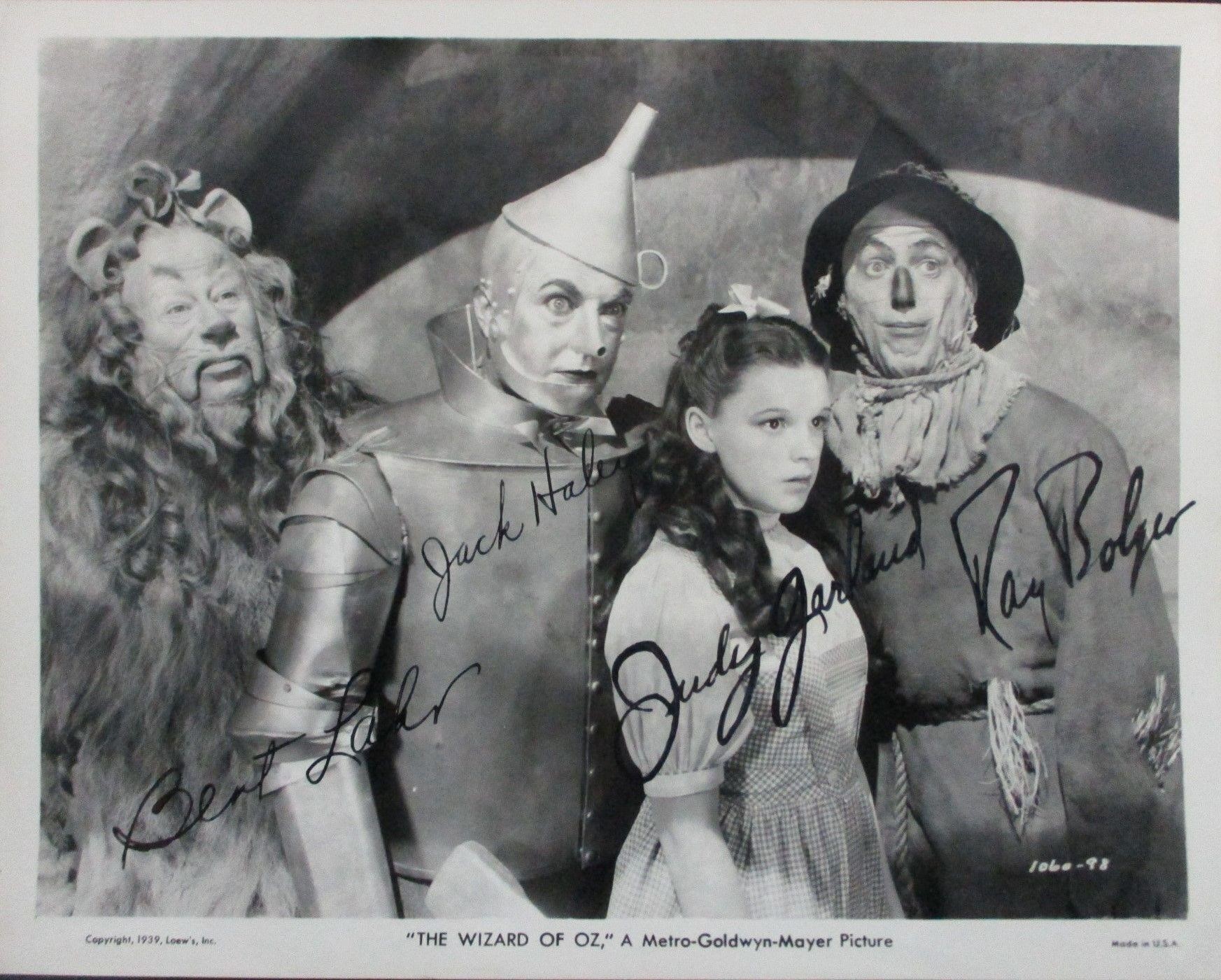Wizard of Oz Cast Signed Photograph