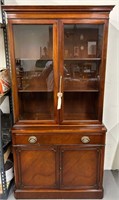 Display Cabinet with Drawer and Cabinet Storage
