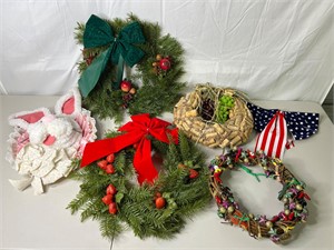 Lot of Decorative Wreaths