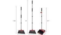 RED BROOM AND DUSTPAN SET