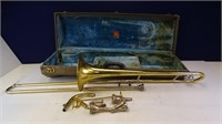 Conn USA Brass Trombone w/ Case & Parts