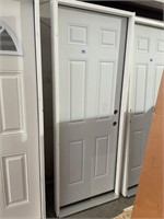 30" Left Hand, Double Hole, 6 Panel Door