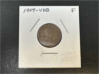 1909 VDB Lincoln Cent F