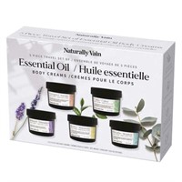 Naturally Vain Essential Oil Body Cream Set, 5 x