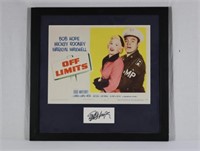 1953 Bob Hope "Off Limits" Framed Autograph Movie