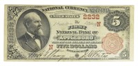 1882 Attleboro MA $5 Brown Back