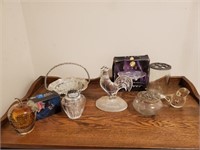 Silver & crystal assorted collectibles