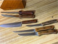 Chicago Cutlery Knives & Block (6 knives)