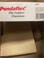 Pendaflex File Folder - 1/2 Cut Tab, 9-1/2 pt,