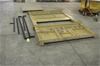 WOODEN HEADBOARD, FOOTBOARD, AND FRAME, FITS