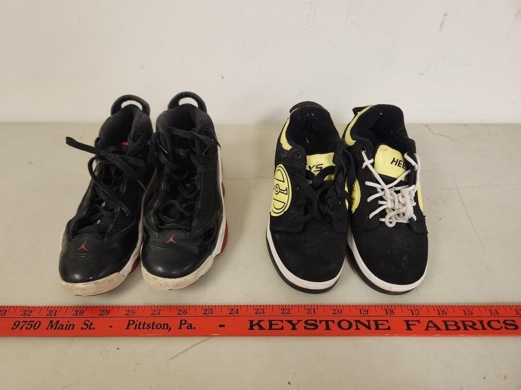 Boys Heelys Sneakers size 1 and Jordan's size 1.5