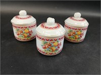 Three Germaine Monteil Porcelain Trinket Box