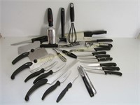 Black Handle Kitchen Knives & Accessories
