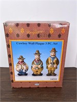 Cowboy Wall Plaque Set