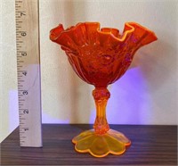 Fenton Amberina Pedestal