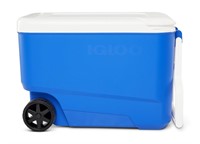 C363  Igloo 38 Qt Ice Chest Cooler with Wheels Bl